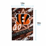 Cincinnati Bengals Garden Flag Custom Glowing Star Orange Best Selling
