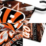 Cincinnati Bengals Garden Flag Custom Glowing Star Orange Best Selling