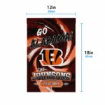 Cincinnati Bengals Garden Flag Custom Swirl Vortex Orange Best Selling