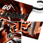 Cincinnati Bengals Garden Flag Custom Swirl Vortex Orange Best Selling