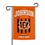 Cincinnati Bengals Garden Flag Customized Distressed Stripes Orange Best Selling