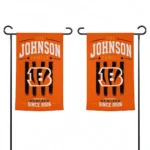Cincinnati Bengals Garden Flag Customized Distressed Stripes Orange Best Selling