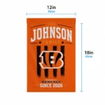 Cincinnati Bengals Garden Flag Customized Distressed Stripes Orange Best Selling