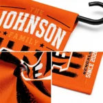 Cincinnati Bengals Garden Flag Customized Distressed Stripes Orange Best Selling