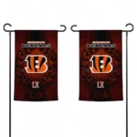 Cincinnati Bengals Garden Flag Customized Laurel Wreath Orange Best Selling