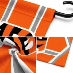 Cincinnati Bengals Garden Flag Personalized Chevron Stripes Orange Best Selling
