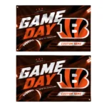 Cincinnati Bengals House Flag Custom Action Streaks Orange Best Selling