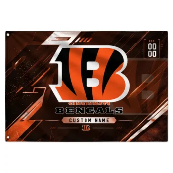 Cincinnati Bengals House Flag Customized Speed Slashes Orange Best Selling