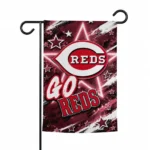 Cincinnati Reds Garden Flag Custom Glowing Star Red Best Selling