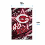 Cincinnati Reds Garden Flag Custom Glowing Star Red Best Selling