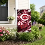 Cincinnati Reds Garden Flag Custom Glowing Star Red Best Selling