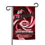 Cincinnati Reds Garden Flag Custom Swirl Vortex Red Best Selling