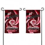 Cincinnati Reds Garden Flag Custom Swirl Vortex Red Best Selling