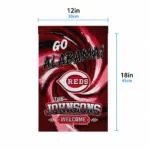 Cincinnati Reds Garden Flag Custom Swirl Vortex Red Best Selling