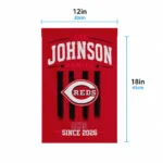 Cincinnati Reds Garden Flag Customized Distressed Stripes Red Best Selling