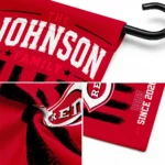 Cincinnati Reds Garden Flag Customized Distressed Stripes Red Best Selling