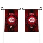Cincinnati Reds Garden Flag Customized Laurel Wreath Red Best Selling