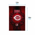 Cincinnati Reds Garden Flag Customized Laurel Wreath Red Best Selling