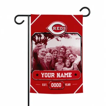 Cincinnati Reds Garden Flag - Customized Photo Frame Red