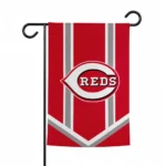 Cincinnati Reds Garden Flag Personalized Chevron Stripes Red Best Selling
