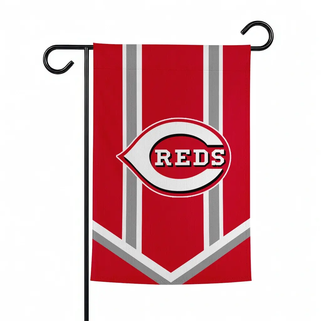 Cincinnati Reds Garden Flag Personalized Chevron Stripes Red Best Selling Cincinnati Reds Garden Flag Personalized Chevron Stripes Red Best Selling