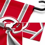 Cincinnati Reds Garden Flag Personalized Chevron Stripes Red Best Selling
