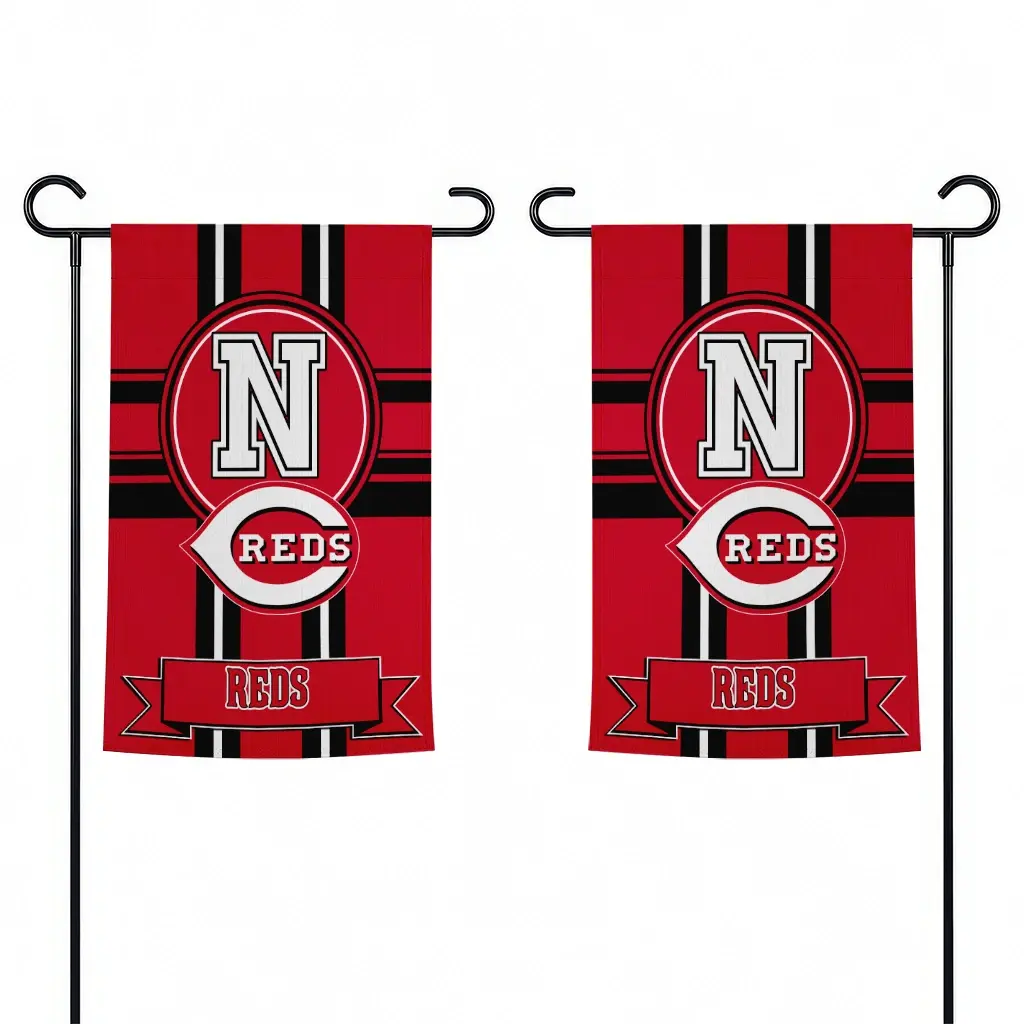 Cincinnati Reds Garden Flag Personalized Circle Medallion Red Fashion Forward Cincinnati Reds Garden Flag Personalized Circle Medallion Red Fashion Forward