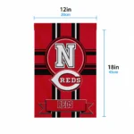 Cincinnati Reds Garden Flag Personalized Circle Medallion Red Best Selling