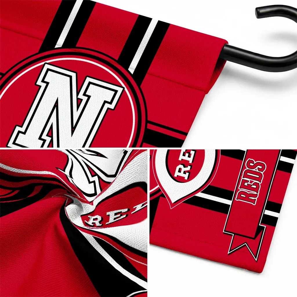 Cincinnati Reds Garden Flag Personalized Circle Medallion Red Latest Model Cincinnati Reds Garden Flag Personalized Circle Medallion Red Latest Model