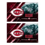 Cincinnati Reds House Flag Custom Diagonal Stripes Red Best Selling