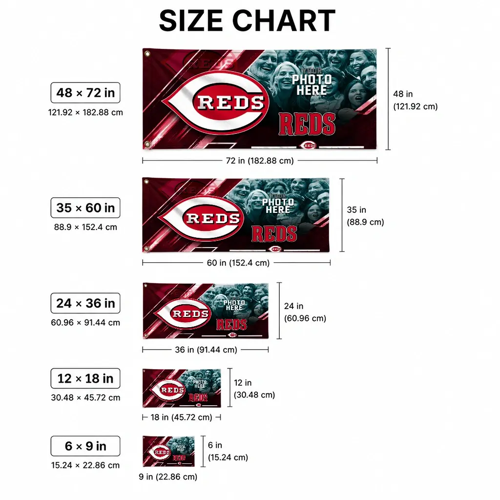 Cincinnati Reds House Flag Custom Diagonal Stripes Red High Quality Cincinnati Reds House Flag Custom Diagonal Stripes Red High Quality