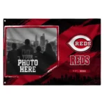 Cincinnati Reds House Flag Customized Framed Photo Red Black Best Selling