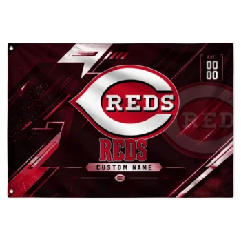 Cincinnati Reds House Flag Customized Speed Slashes Red Best Selling