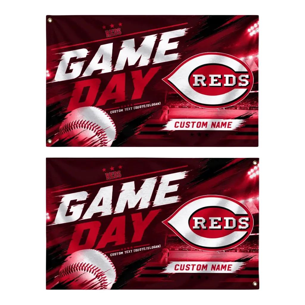 Cincinnati Reds House Flag Personalized Tech Panels Red Fashion Forward Cincinnati Reds House Flag Personalized Tech Panels Red Fashion Forward
