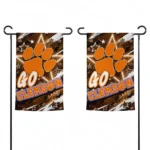Clemson Tigers Garden Flag Customized Glowing Star Orange Best Selling