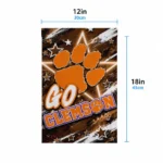 Clemson Tigers Garden Flag Customized Glowing Star Orange Best Selling