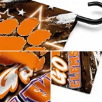 Clemson Tigers Garden Flag Customized Glowing Star Orange Best Selling