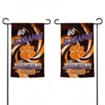 Clemson Tigers Garden Flag Customized Swirl Vortex Orange Best Selling