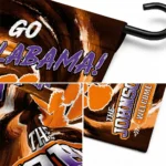 Clemson Tigers Garden Flag Customized Swirl Vortex Orange Best Selling