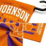 Clemson Tigers Garden Flag Personalized Distressed Stripes Orange Best Selling