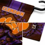 Clemson Tigers Garden Flag Personalized Laurel Wreath Orange Best Selling