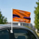 Clemson Tigers House Flag Custom Brushed Streaks Orange Best Selling