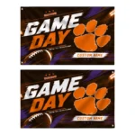 Clemson Tigers House Flag Customized Action Streaks Orange Best Selling