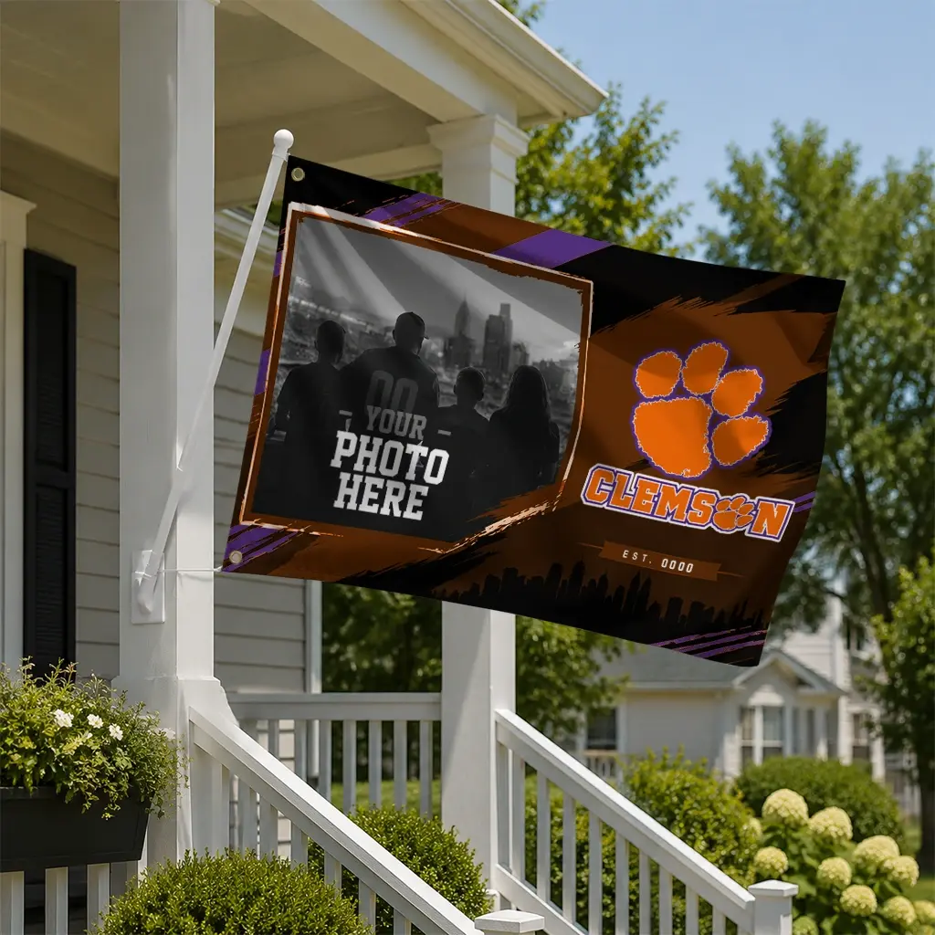 Clemson Tigers House Flag Personalized Framed Photo Orange Black New Arrival Clemson Tigers House Flag Personalized Framed Photo Orange Black New Arrival