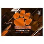 Clemson Tigers House Flag Personalized Speed Slashes Orange Best Selling