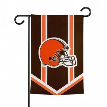 Cleveland Browns Garden Flag Custom Chevron Stripes Brown Best Selling