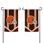 Cleveland Browns Garden Flag Custom Chevron Stripes Brown Best Selling