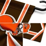 Cleveland Browns Garden Flag Custom Chevron Stripes Brown Best Selling
