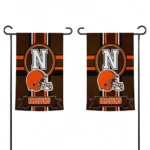 Cleveland Browns Garden Flag Custom Circle Medallion Brown Best Selling