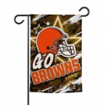 Cleveland Browns Garden Flag Customized Glowing Star Brown Best Selling